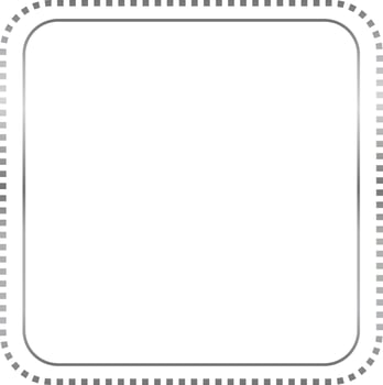 Silver Rectangle Border Frame Vector Illustration