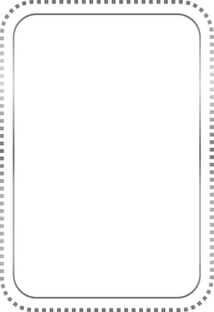 Silver Rectangle Border Frame Vector Illustration