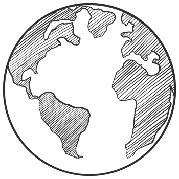 Earth hand drawn png