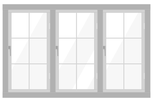 White window frame png