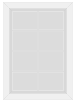 White window frame png