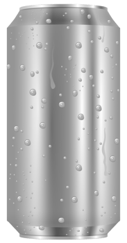 3D illustration of blank aluminum can png