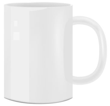 3d illustration of White cup png