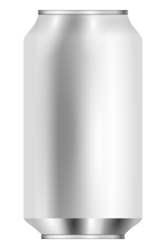3D illustration of blank aluminum can png