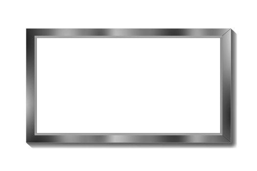 blank metal frame billboard png