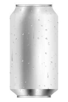 3D illustration of blank aluminum can png