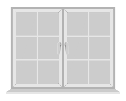 White window frame png
