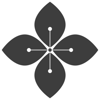 black flower icon png