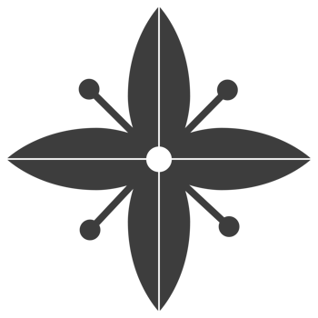 black flower icon png