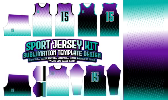Stripe Jersey Apparel Sport Wear Sublimation pattern Design 195 for Soccer Football E-sport Basketball volleyball Badminton Futsal t-shirt vector