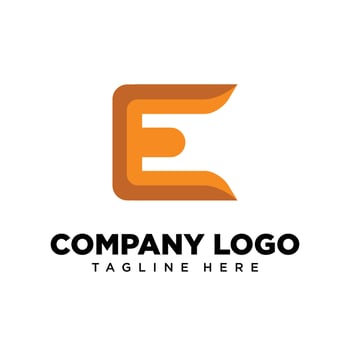 Logo design letter E suitable for company, community, personal logos, brand logos vector