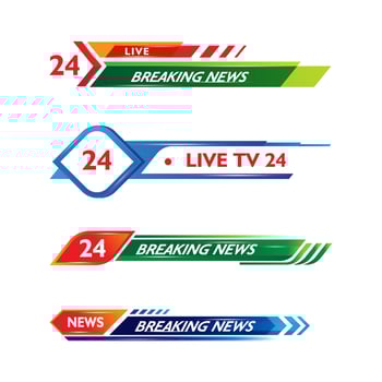 Banner TV vector icon illustration