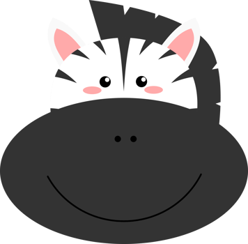 Cute zebra clipart png