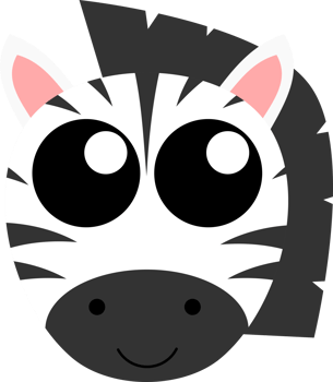 Cute zebra clipart png