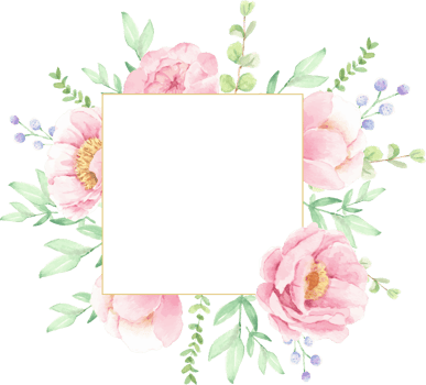 watercolor pink peony flower bouquet arrangement png