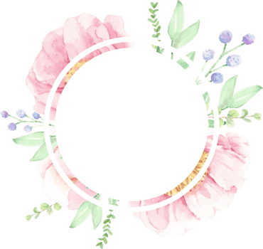 watercolor pink peony flower bouquet arrangement wreath frame png