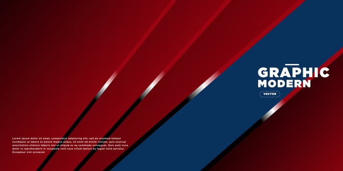 Abstract geometric banner template vector