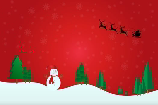 christmas card with santa vector