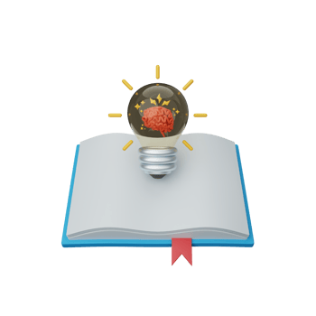 3d rendering innovation book isolated useful for education, learning, knowledge, school and class png