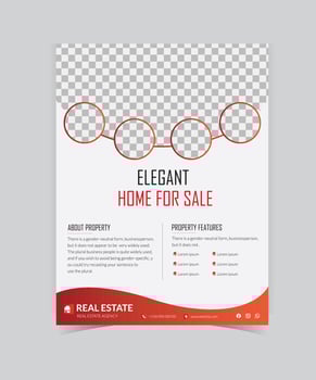 Corporate Business Flyer poster pamphlet brochure cover design layout background, two colors scheme, vector template in A4 size - Vector