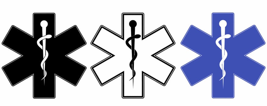 medical symbol set isolated on white background vector