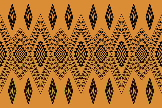 Traditional geometric ethnic fabric pattern vector