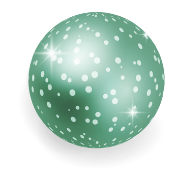 Metallic Green Christmas Ball. png
