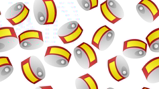 Vector seamless pattern with tin cans of tomato soup in retro style on light background. Repeatable illustrations for condensed tomato soup
