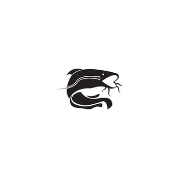 Catfish logo template vector icon illustration