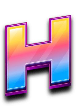 Colorfull  Modern Letter in 3D Style Text Effect png