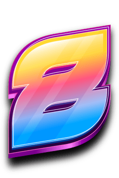Colorfull Number 8 in 3D Style Text Effect png