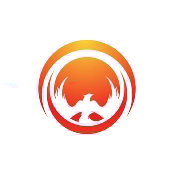 Phoenix vector icon illustration