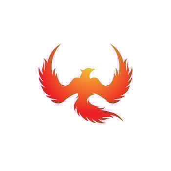 Phoenix vector icon illustration