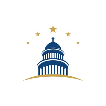 Capitol vector icon illustration