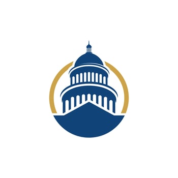 Capitol vector icon illustration