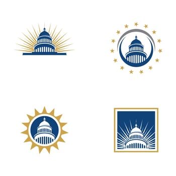 Capitol vector icon illustration