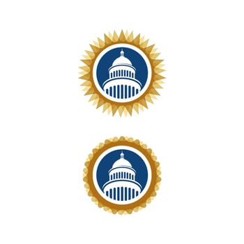 Capitol vector icon illustration