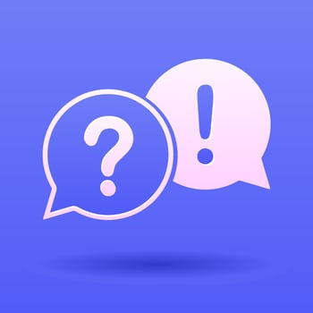 Paper cut Chat question icon isolated on purple background. Help speech bubble symbol. FAQ sign. Paper art style. Question mark sign. vector