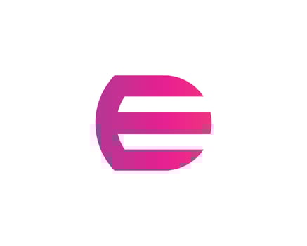 E logo design vector template