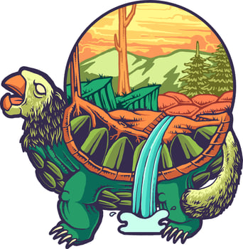 the turtle vector illustration