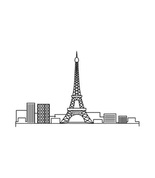 Vector illustration of Paris