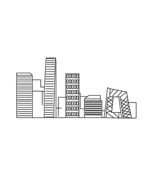 Vector illustration of Beijing