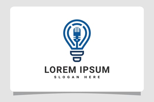 Radio Podcast Logo Template Design Inspiration vector