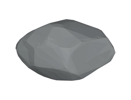 Vector illustration of 3D Stone