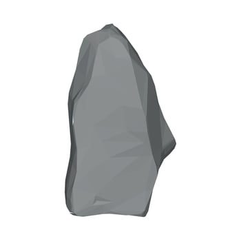 Vector illustration of 3D Stone