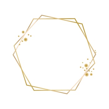 Vector illustration of Golden Frame