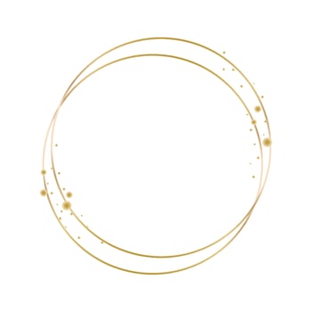 Vector illustration of Golden Frame