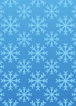 seamless snow pattern on a blue background for a christmas or winter theme vector