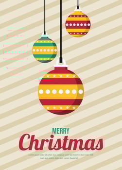 christmas background banner merry christmas greeting card vector