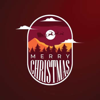 Happy christmas graphic illustration vector